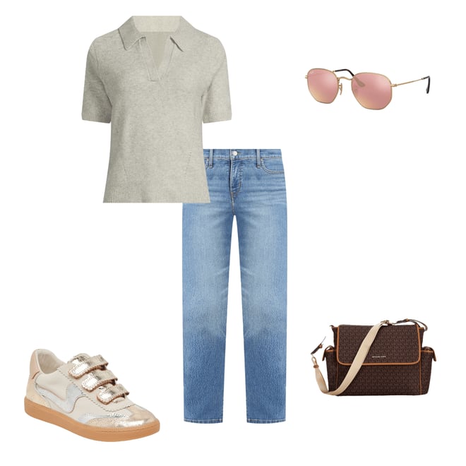 Michael Kors Travel Large Signature Logo Diaper Messenger Bag