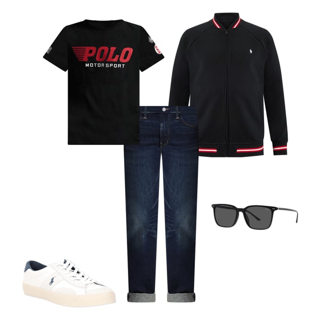 Polo Ralph Lauren Big & Tall Classic Fit Motorsport Graphic