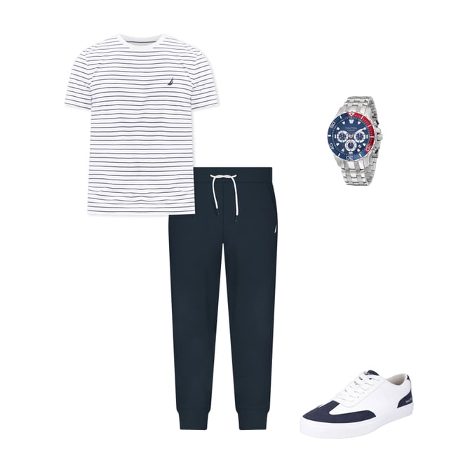 Striped Crewneck T-Shirt