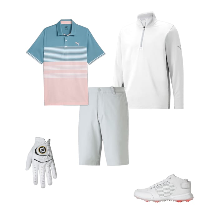 PUMA PROADAPT DELTA MID ゴルフシューズ　ホワイト PUMA PROADAPT Delta Mid Golf Shoes Puma White/High Rise