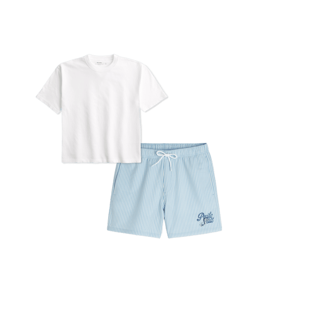 Boxy Crop Heavyweight Crew T-Shirt