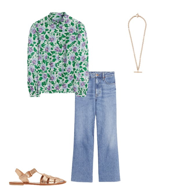 1st bundle featuring 3 items which compliment Helena Cotton Top-Rich Emerald, Ornate Vine