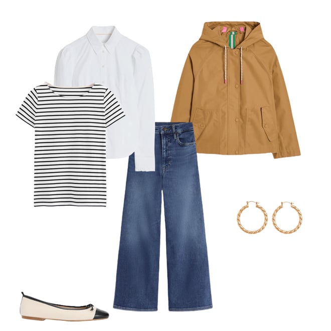 1st bundle featuring 5 items which compliment Cropped Rain Mac-Hazelnut Brown