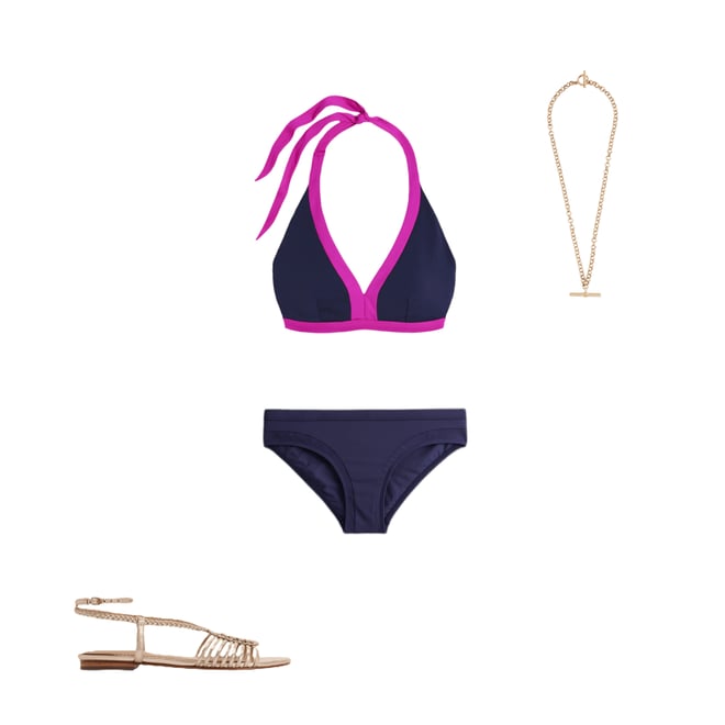 1st bundle featuring 3 items which compliment Santorini Bikini Bottoms-French Navy