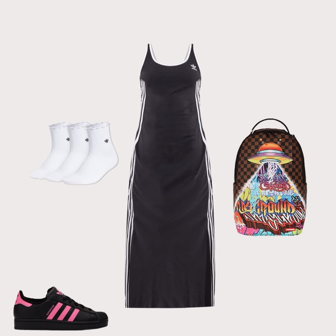 ★adidas originals★W ADICOLOR 3S TANK MAXI DRESS★追跡可 adidas Adicolor 3-Stripes Tank Maxi Dress - Black | Free