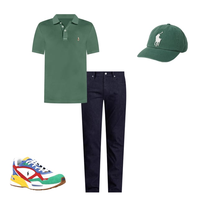 Polo Ralph Lauren Big Pony Contrasting Athletic Twill Cap