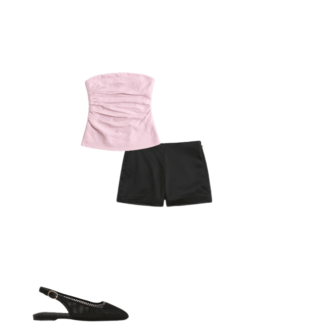 Linen-Blend Tube Top