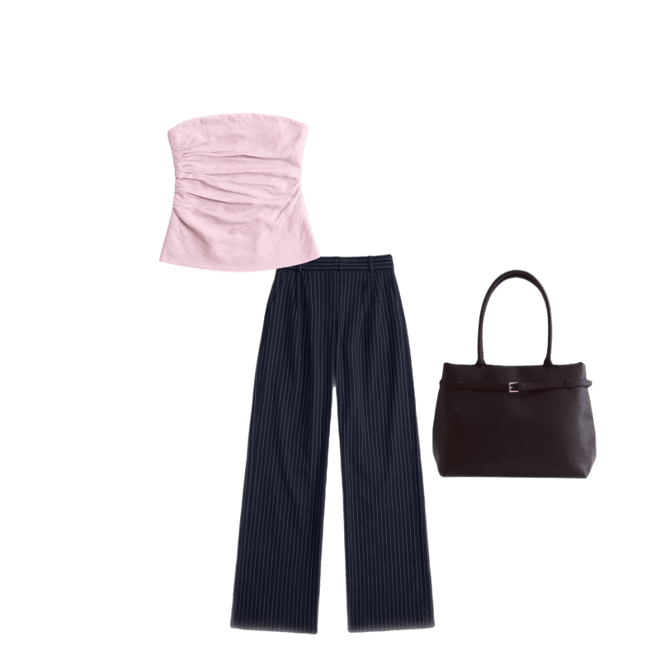 Linen-Blend Tube Top