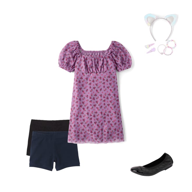 3rd bundle featuring 3 items which compliment Girls Quilted Ballet Flats