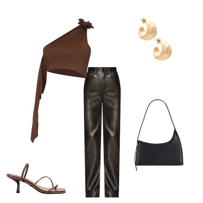 Heston Faux Leather Pant