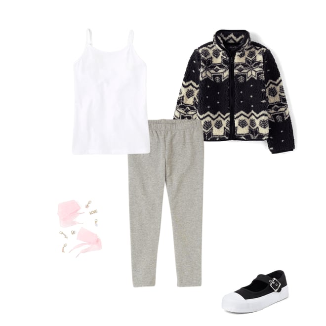 1st bundle featuring 4 items which compliment Girls Print Sherpa Zip Up Jacket