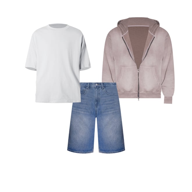 Faded Basic Zip Up Hoodie Hoodie - Washed Mauve | mnml