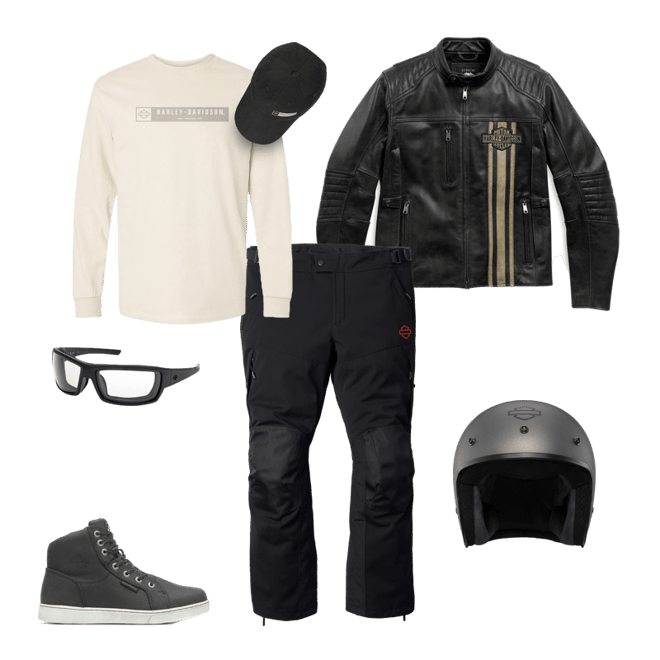 Men's H-D Triple Vent Passing Link II Leather Jacket | Harley