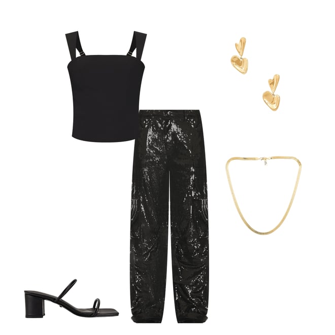 1st bundle featuring 4 items which compliment Duo Sequin Pant