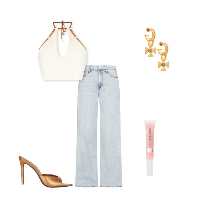 2nd bundle featuring 4 items which compliment Featherweight Sofie High Rise Wide Leg Jeans