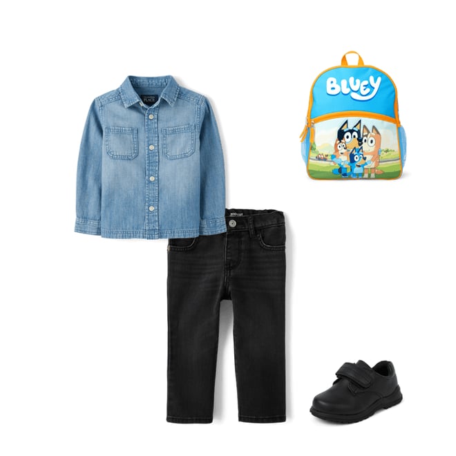 1st bundle featuring 3 items which compliment Baby And Toddler Chambray Utility Button Up Shirt
