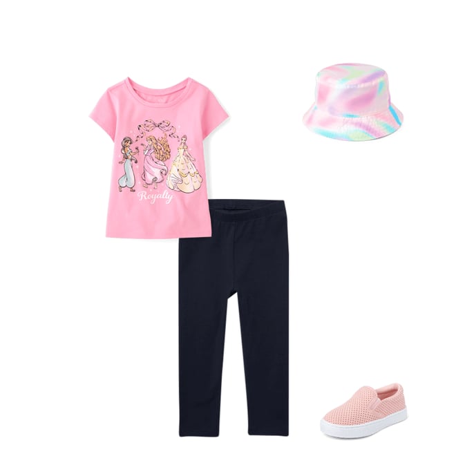 3rd bundle featuring 3 items which compliment Toddler Girls Disney™ Princess Royalty Graphic Tee