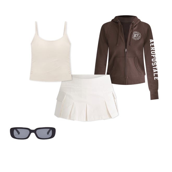 Aeropostale 87 Crest Full-Zip Hoodie