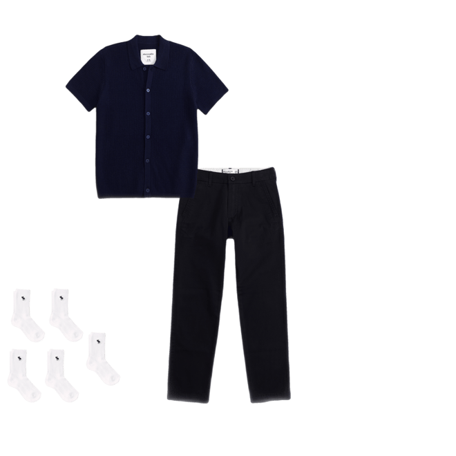 button-through sweater polo
