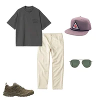 Pleated Cotton Linen Chino