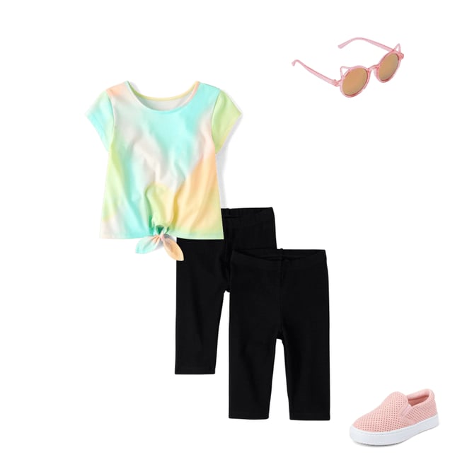1st bundle featuring 3 items which compliment Toddler Girls Print Tie-Front Top