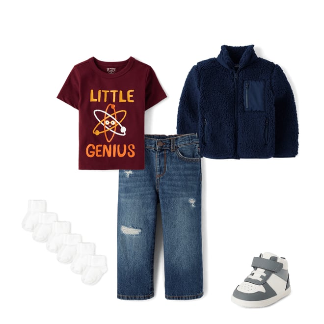 2nd bundle featuring 4 items which compliment Baby And Toddler Boys Little Genius Graphic Tee