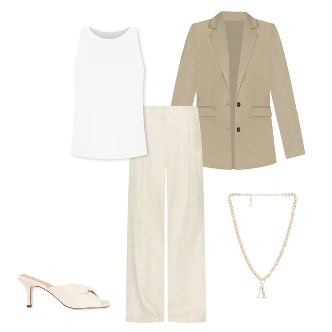 ANINE BING Quinn Blazer in Green Khaki | REVOLVE