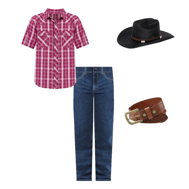 Men's 20X® Competition Advanced Comfort Short Sleeve Western Snap Shirt in Sangria Checks