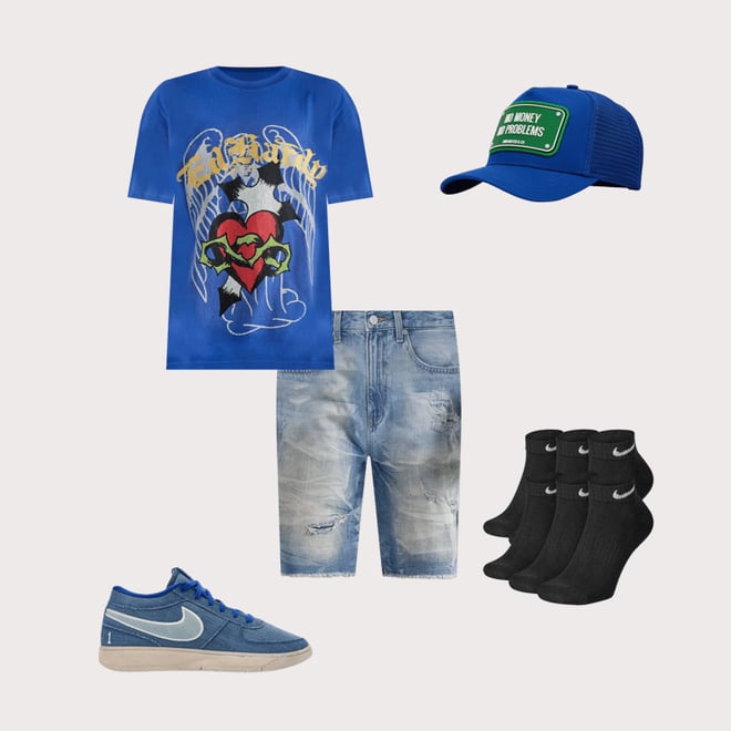 Ed Hardy  Sacred Heart Washed Boxy Tee