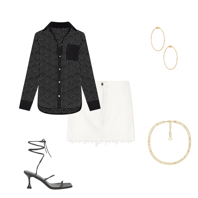 1st bundle featuring 4 items which compliment Bronte Button Down Top