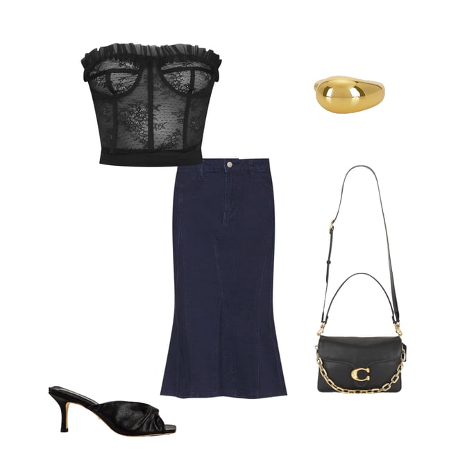 2nd bundle featuring 4 items which compliment Smooth Leather Chain Tabby Handbag