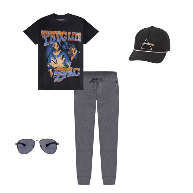 Tupac Thug Life Relaxed Graphic Tee