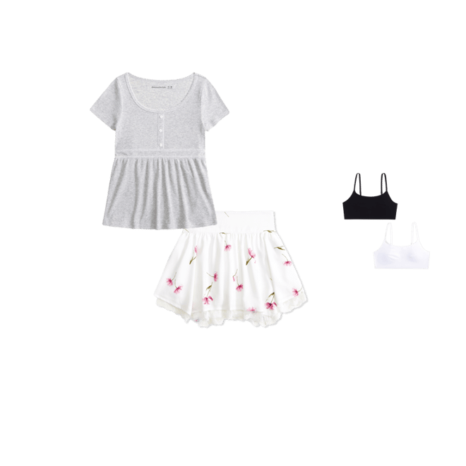 short-sleeve babydoll top