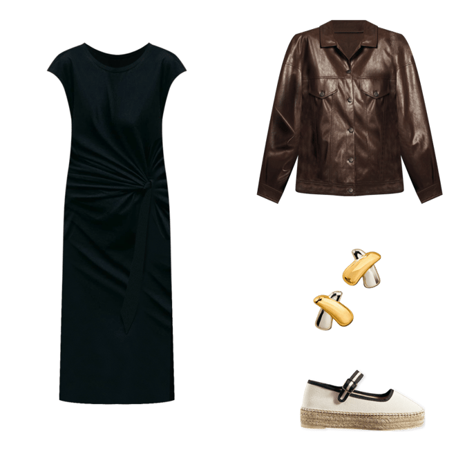 Daily Practice Tiebreaker Midi Dress