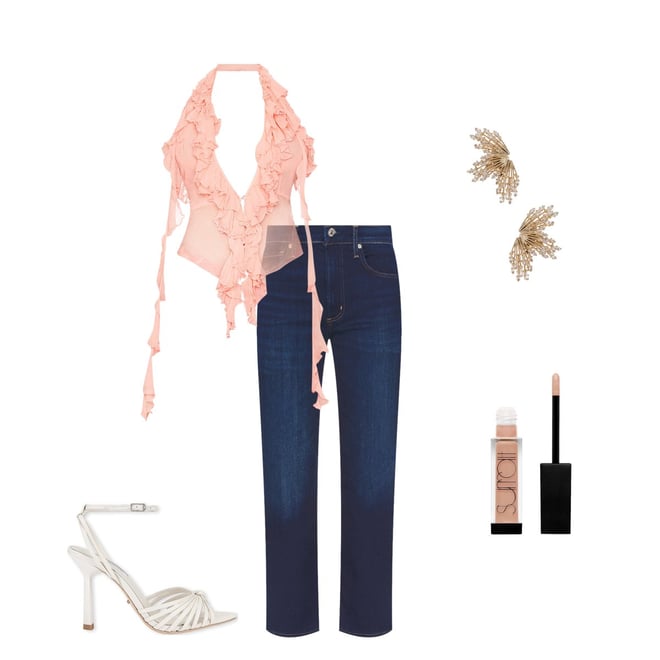 Lovers and Friends Ila Sheer Top in Rose Pink | REVOLVE