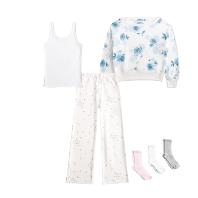 essential off-the-shoulder sweatshirt