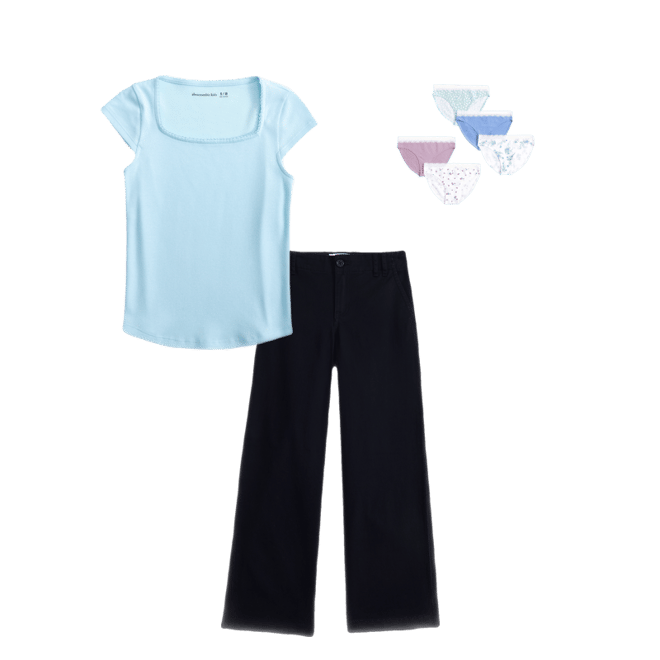 high rise wide leg uniform pants