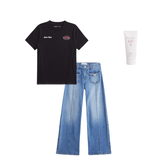 oversized dua lipa graphic tee