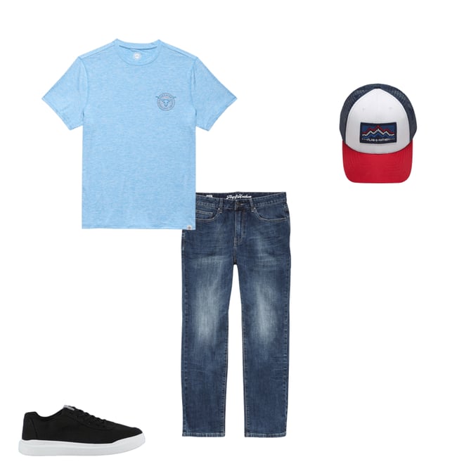 1st bundle featuring 3 items which compliment Everetts Denim Jean - Nashville Straight Fit - Medium Wash