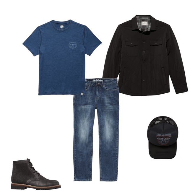 2nd bundle featuring 4 items which compliment Everetts Denim Jean - Nashville Straight Fit - Medium Wash