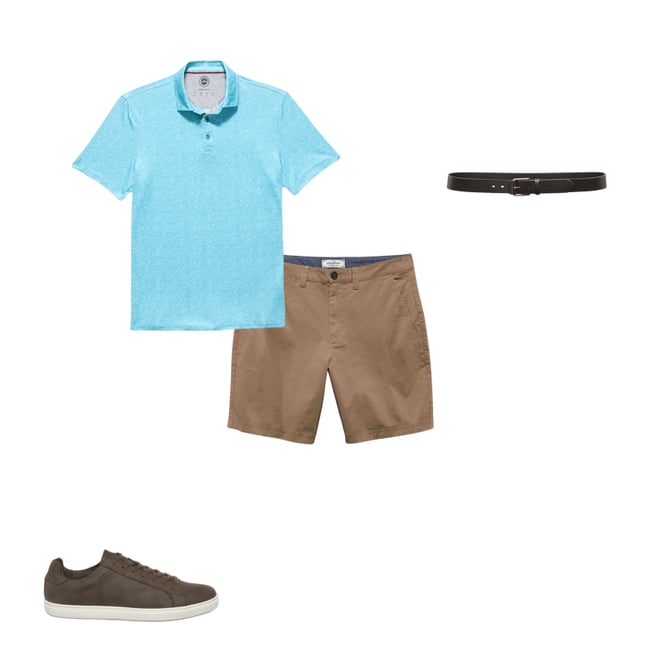 1st bundle featuring 3 items which compliment  Mvp Freemont Wave Print Polo Shirt - Aqua Wave Print