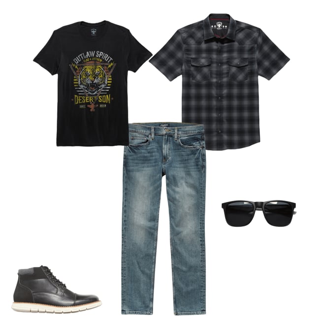 1st bundle featuring 4 items which compliment Adrian Denim Jean - Oakland Slim Fit - Light Wash