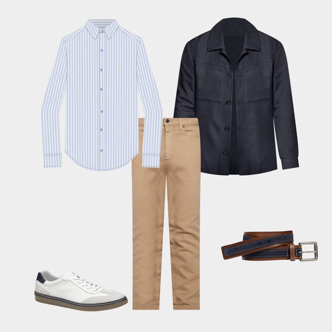 1st bundle featuring 4 items which compliment Knit Shirt Jacket