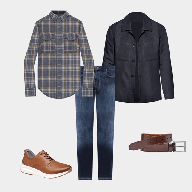3rd bundle featuring 4 items which compliment Knit Shirt Jacket