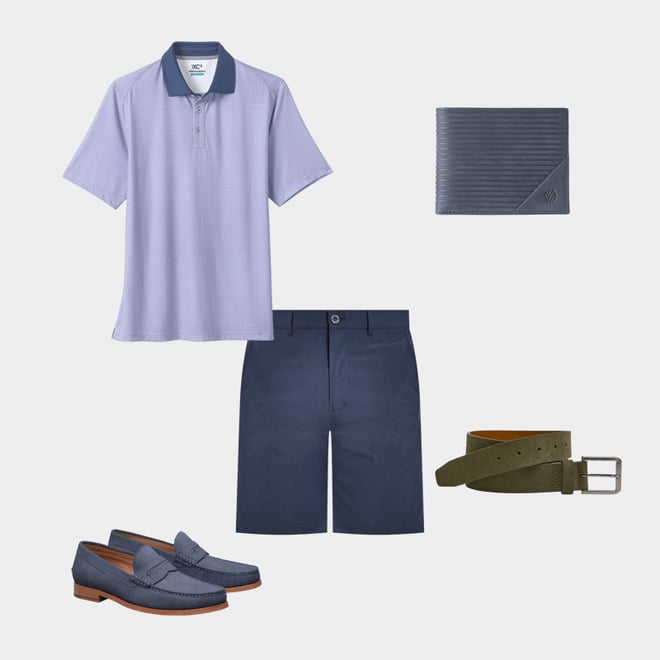 5th bundle featuring 4 items which compliment Micro-Textured Suede Belt
