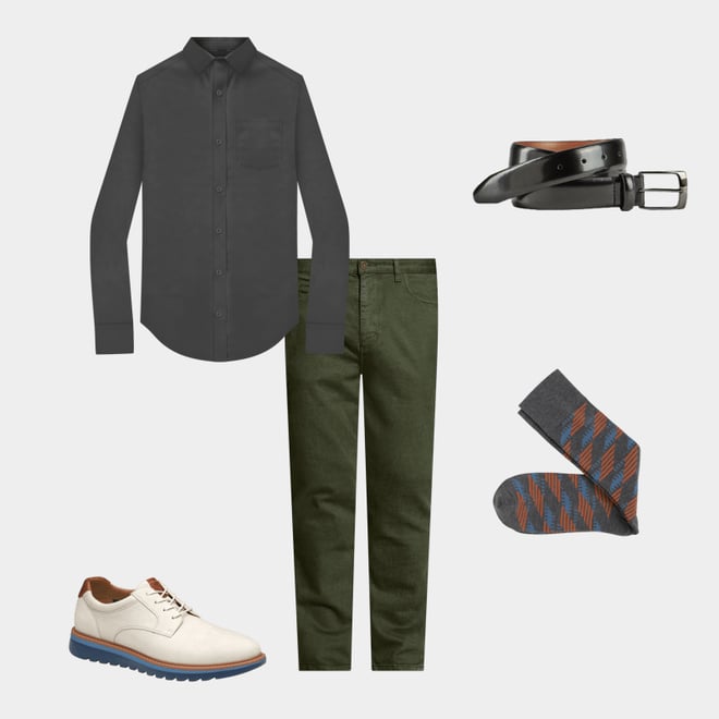 3rd bundle featuring 4 items which compliment Non-Iron Dress Shirt