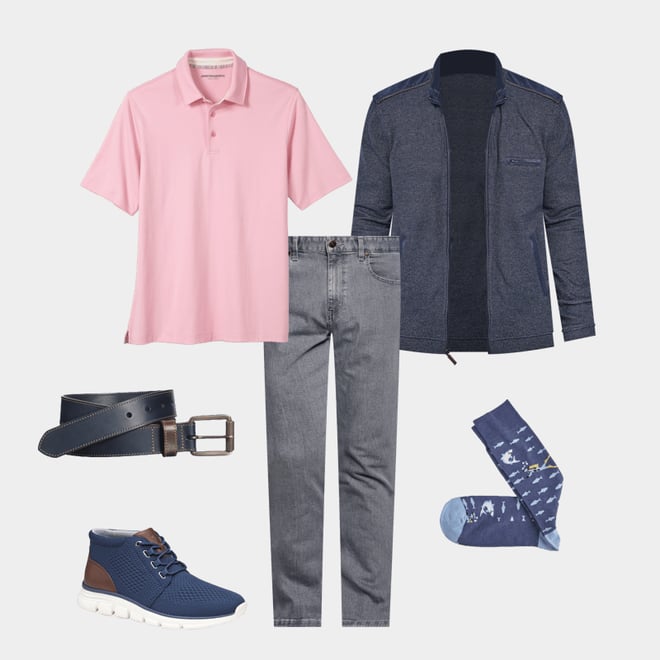 1st bundle featuring 5 items which compliment Liquid Cotton Polo