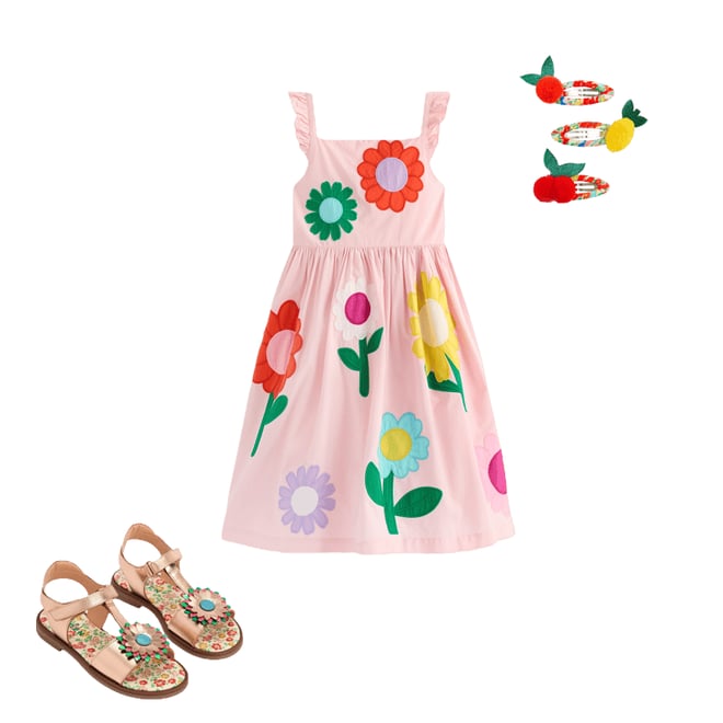 1st bundle featuring 2 items which compliment Annalisa Appliqué Sundress-Pink Flower