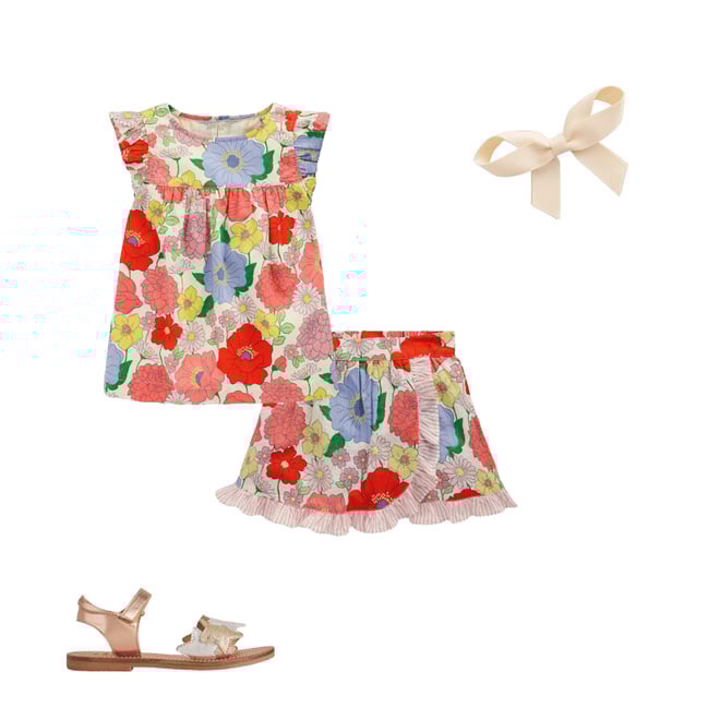 1st bundle featuring 3 items which compliment Wrap Frill Skort-Multi Summer Garden