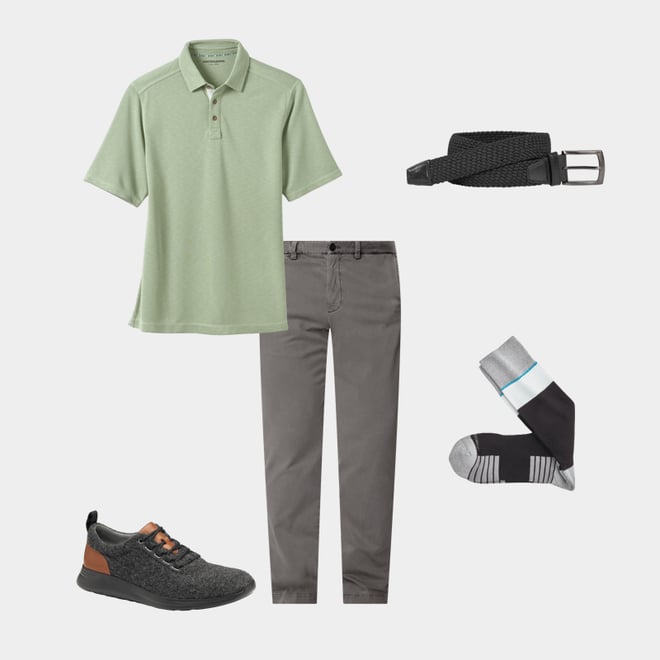 1st bundle featuring 4 items which compliment Woven Stretch-Knit Belt